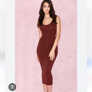 Rare Tomlin rust midi Dress